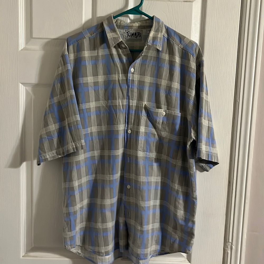Tomato brand Casual men’s button up short sleeve